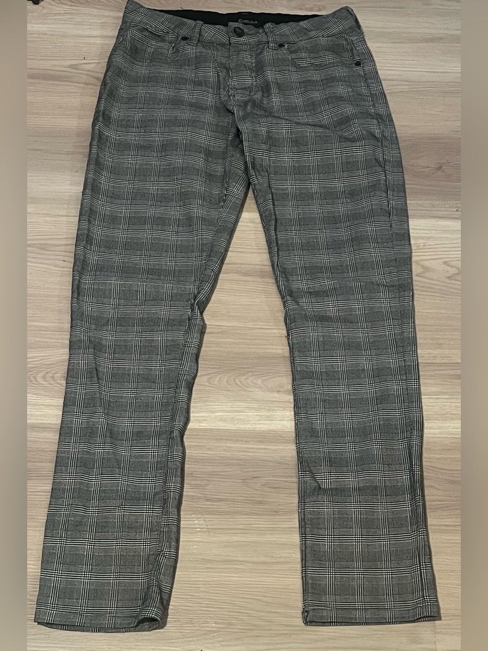Fried Denim - Modern Tailored Fit Plaid Dress Pants